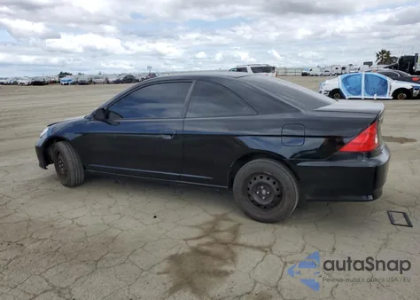 2004 Honda Civic Lx z USA, uszkodzony, nr VIN 1HGEM22584L010554